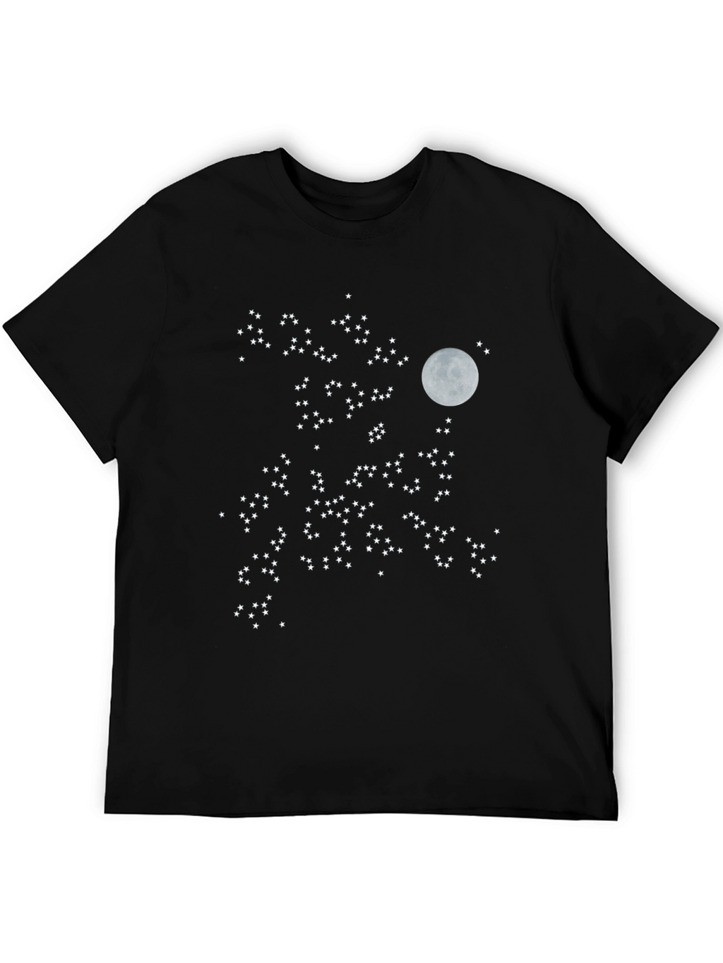 Starry Night T-Shirt - Moon & Stars Design