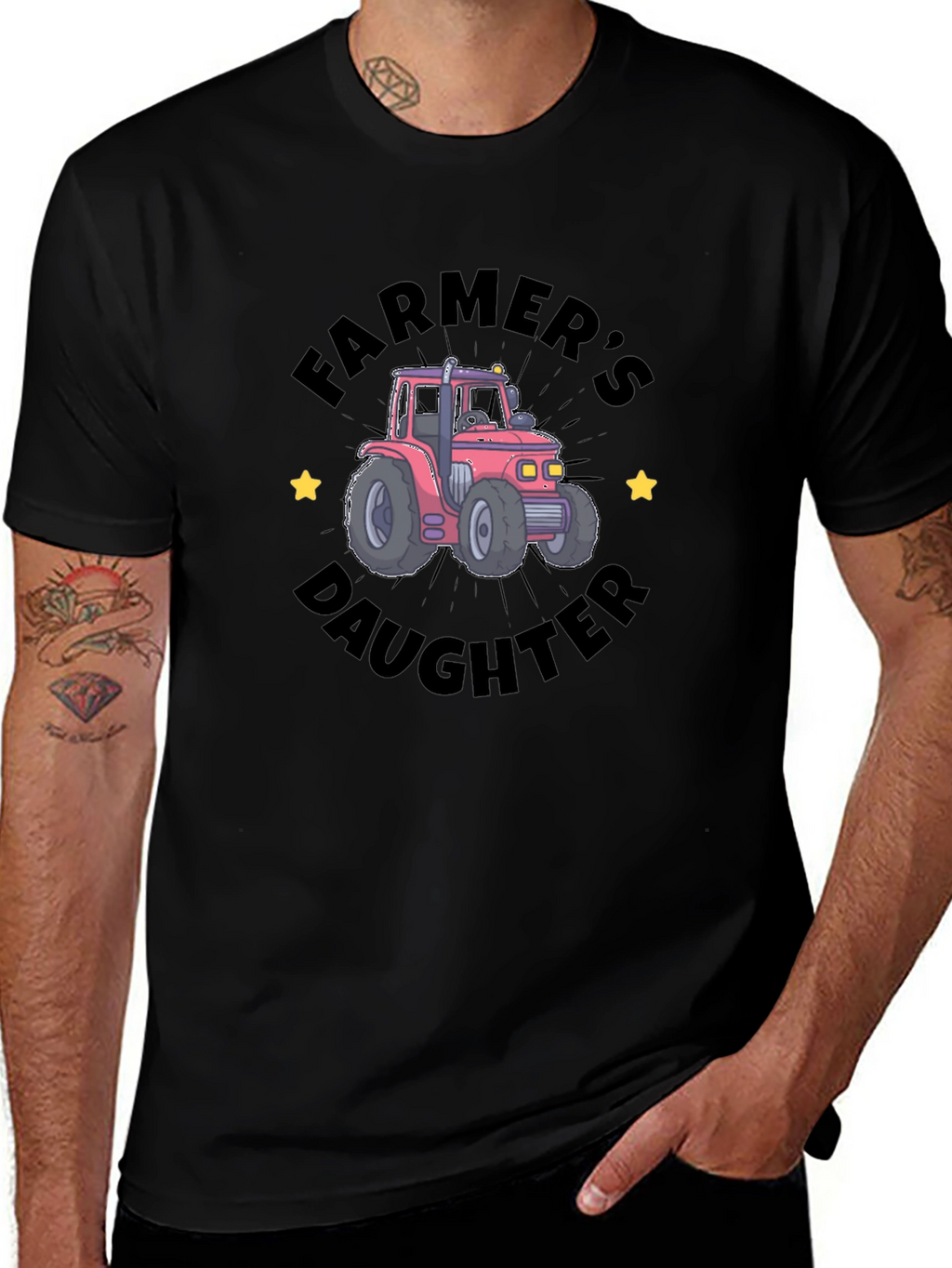 Farmers Daughter Tractor Graphic Tee