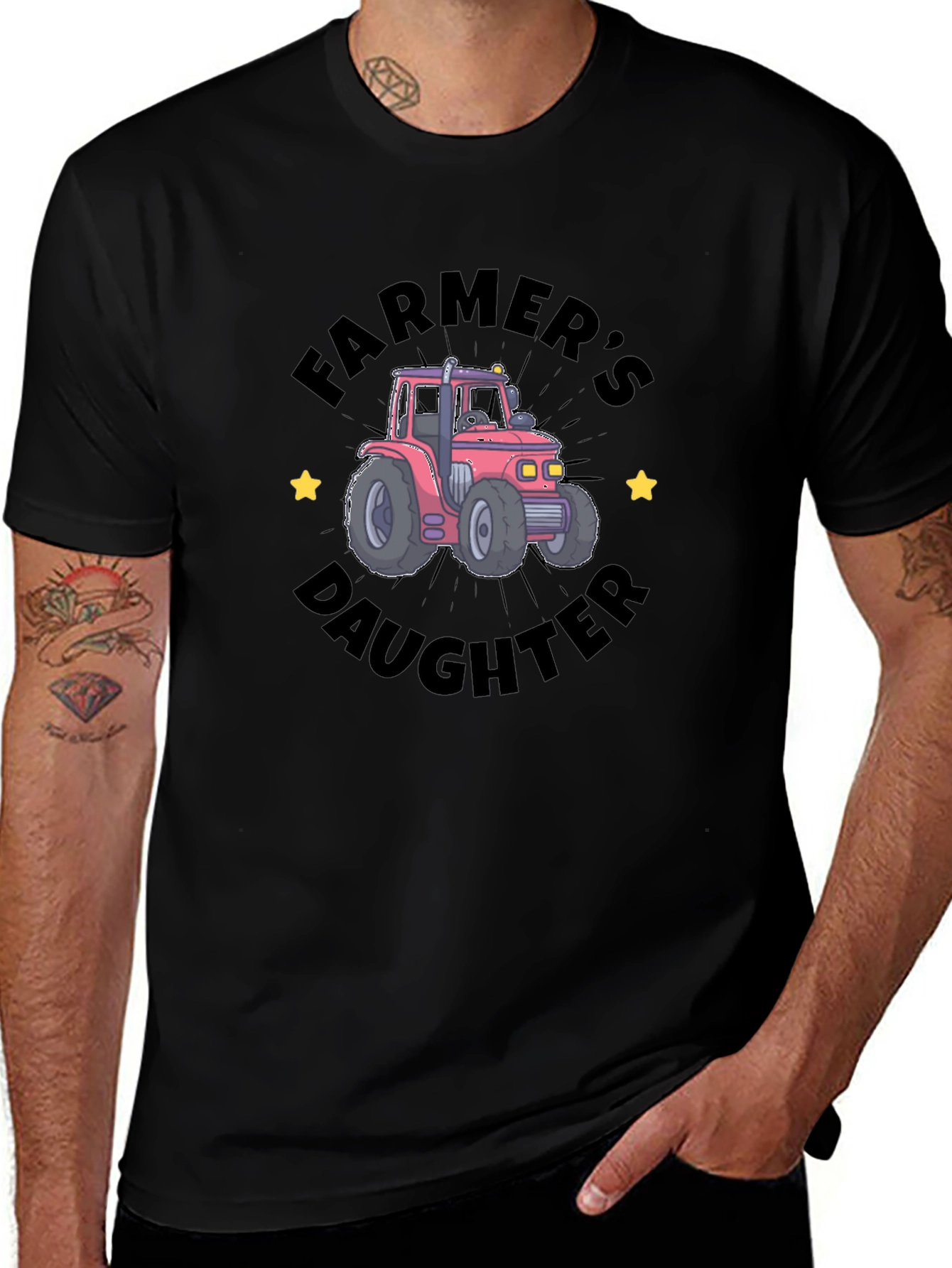 Farmers Daughter Tractor Graphic Tee