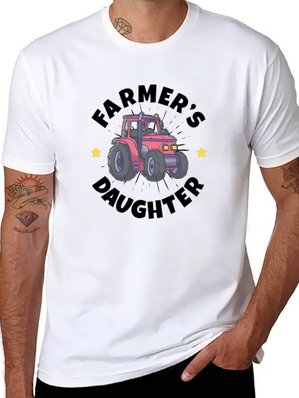 Farmers Daughter Tractor Graphic Tee