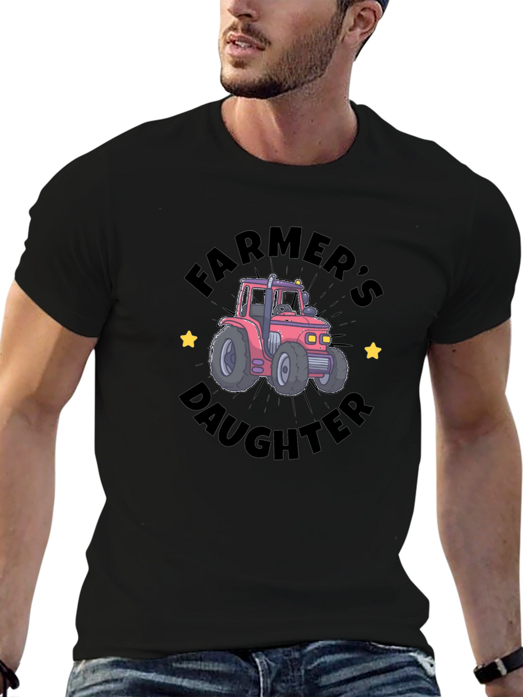Farmers Daughter Tractor Graphic Tee