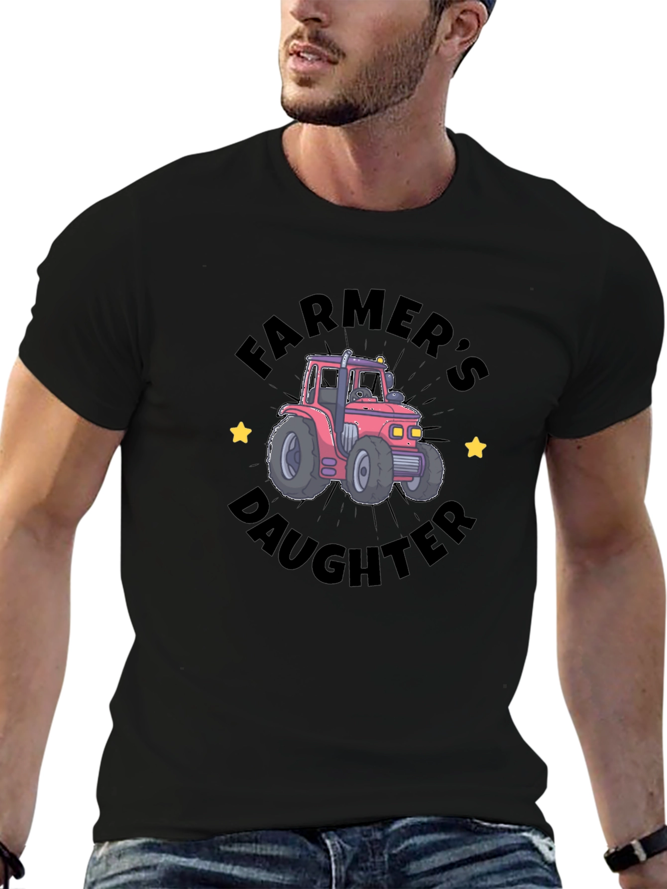 Farmers Daughter Tractor Graphic Tee
