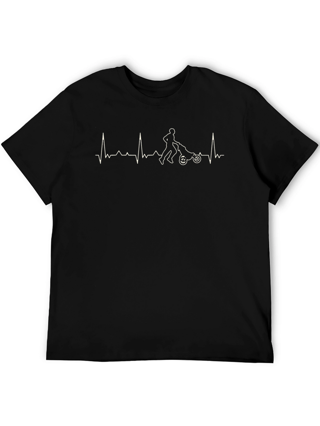 Lawn Mowing Heartbeat T-Shirt