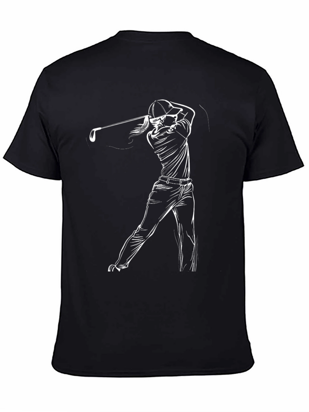 Golf Swing Graphic Tee - Stylish Golfer T-Shirt