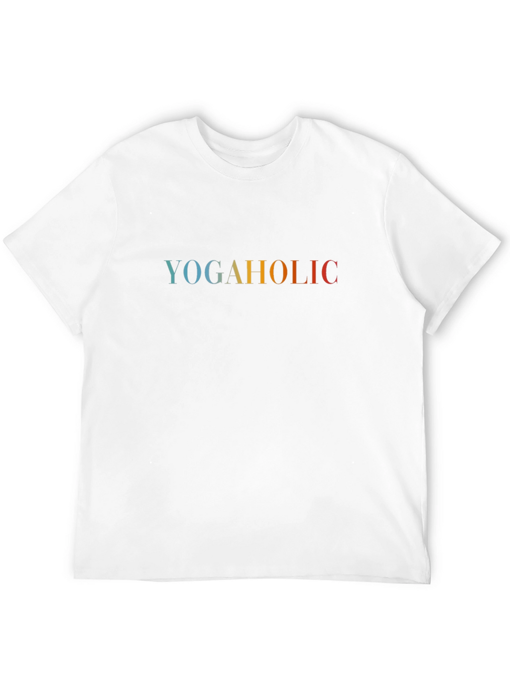 Yogaholic Black T-Shirt for Yoga Lovers