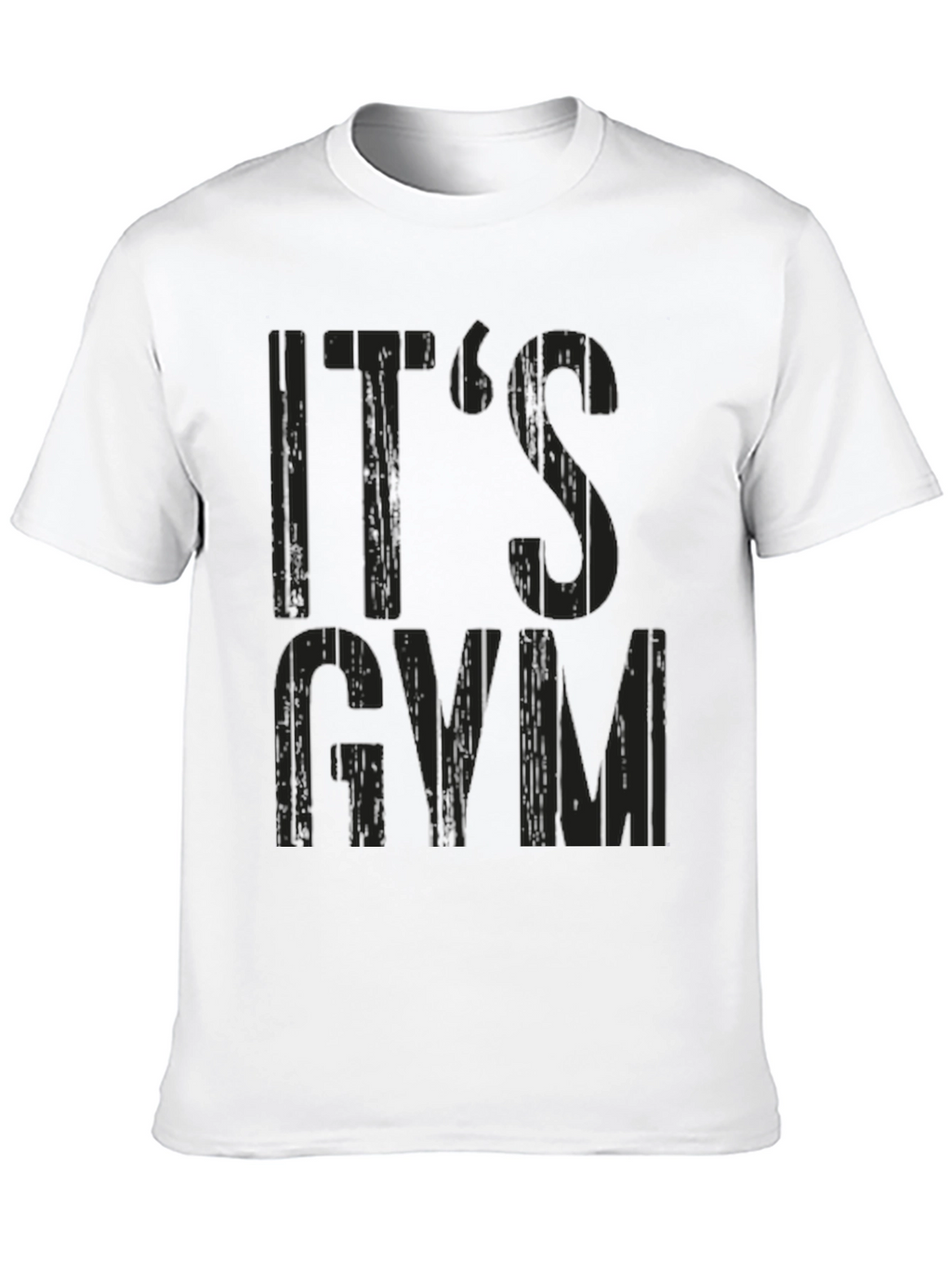 Its Gym Time Black Graphic Tee Shirt
