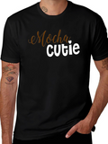 Mocha Cutie Graphic T-Shirt - Stylish Casual Wear