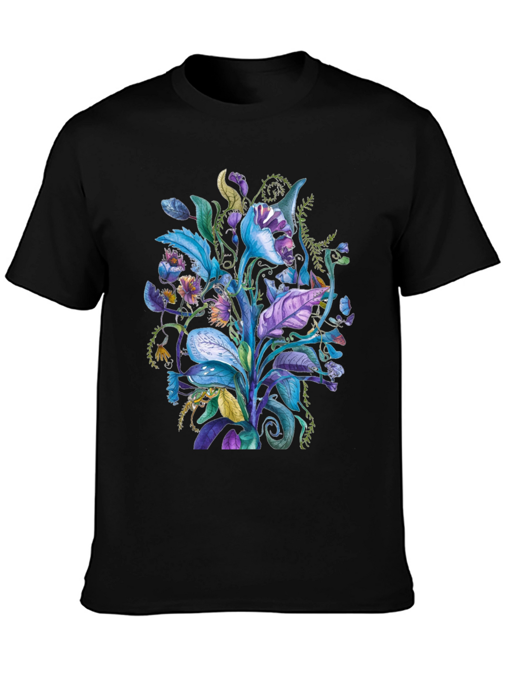 Floral Fantasy Tee - Unique Plant Design