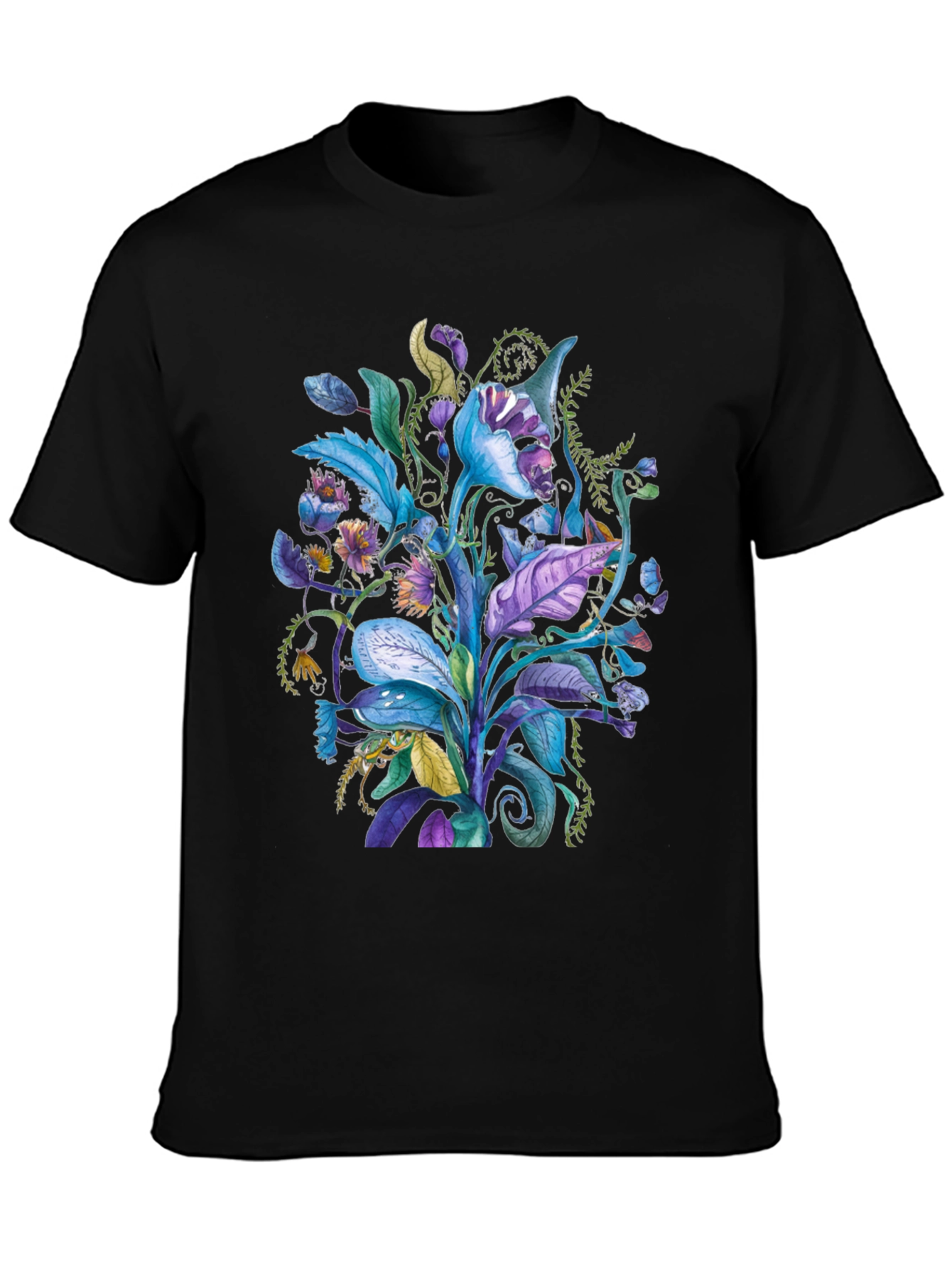 Floral Fantasy Tee - Unique Plant Design