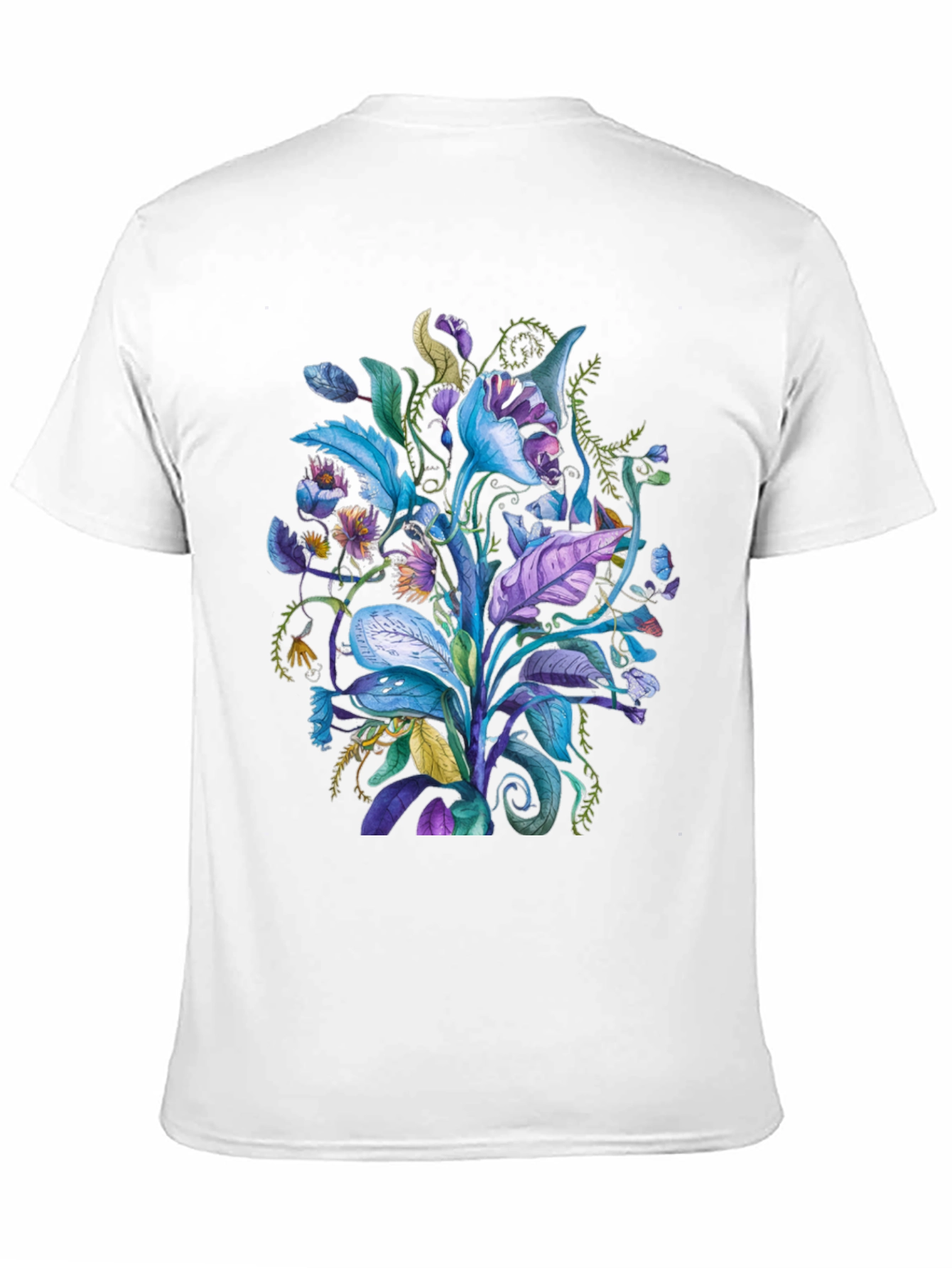 Floral Fantasy Tee - Unique Plant Design