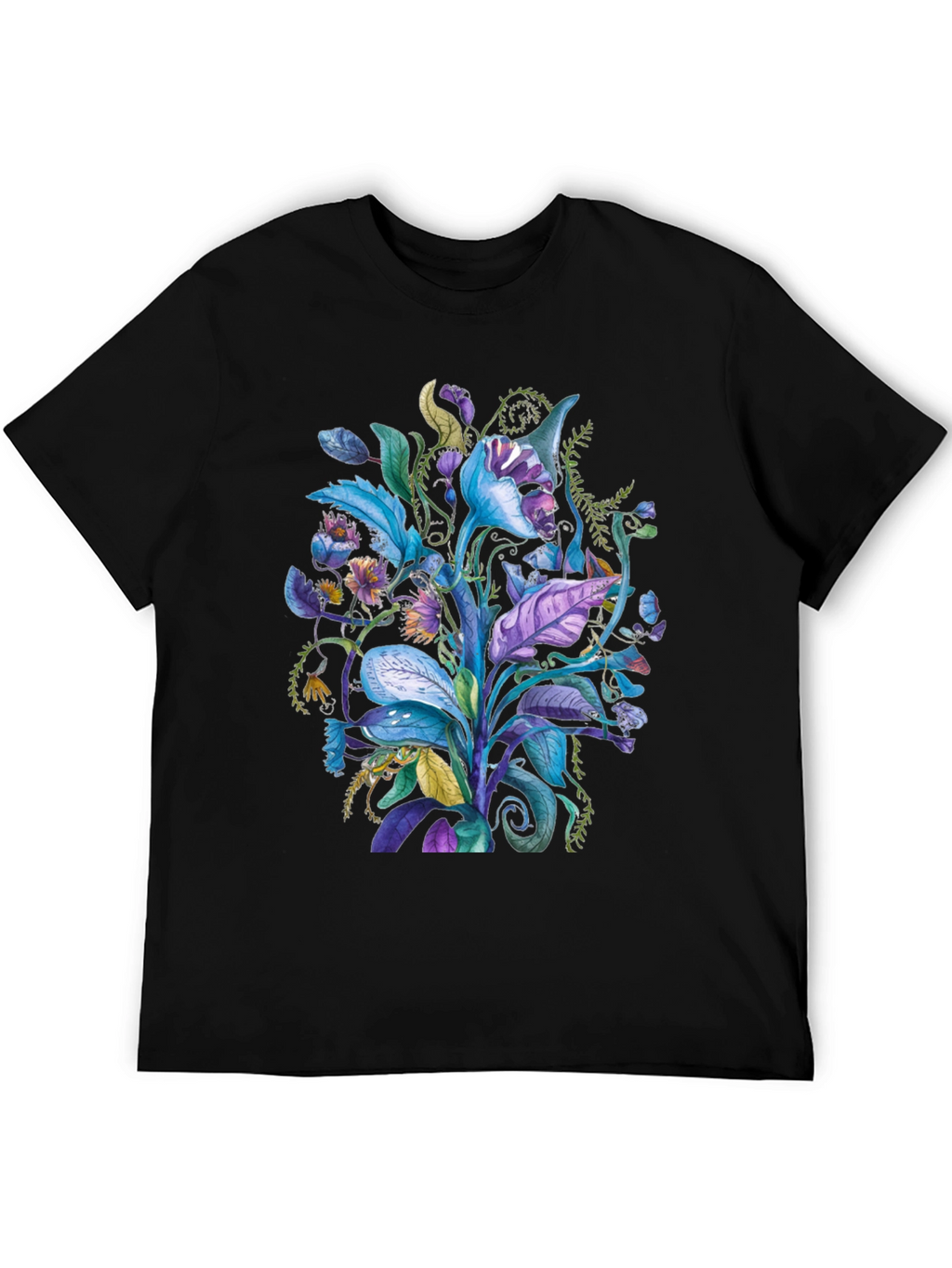 Floral Fantasy Tee - Unique Plant Design