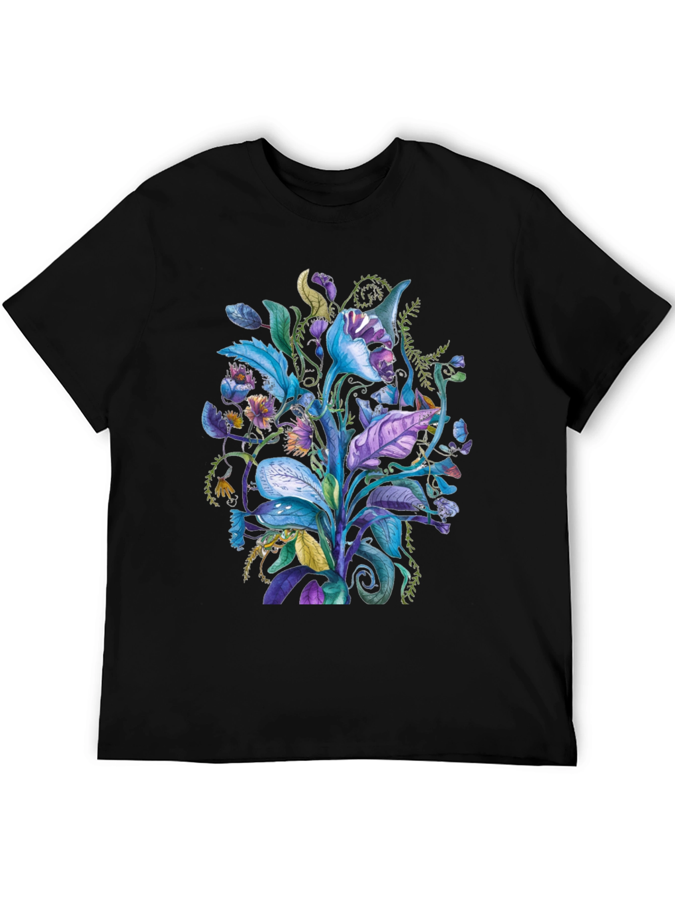 Floral Fantasy Tee - Unique Plant Design