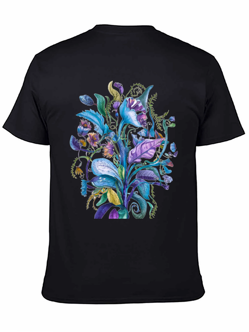 Floral Fantasy Tee - Unique Plant Design