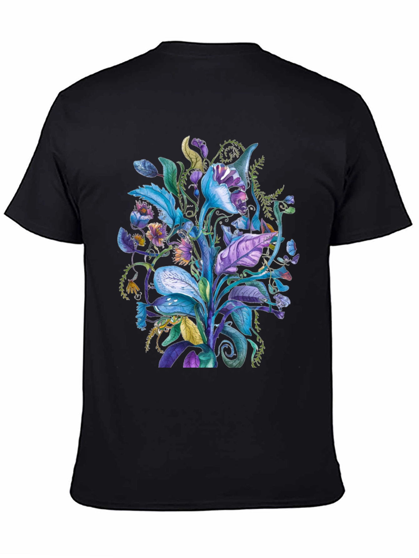 Floral Fantasy Tee - Unique Plant Design
