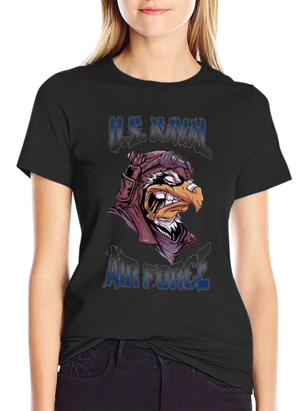 US Naval Air Force Eagle Pilot Graphic Tee