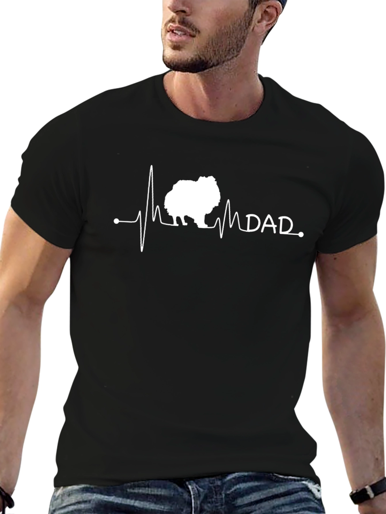 Dog Dad Heartbeat T-Shirt