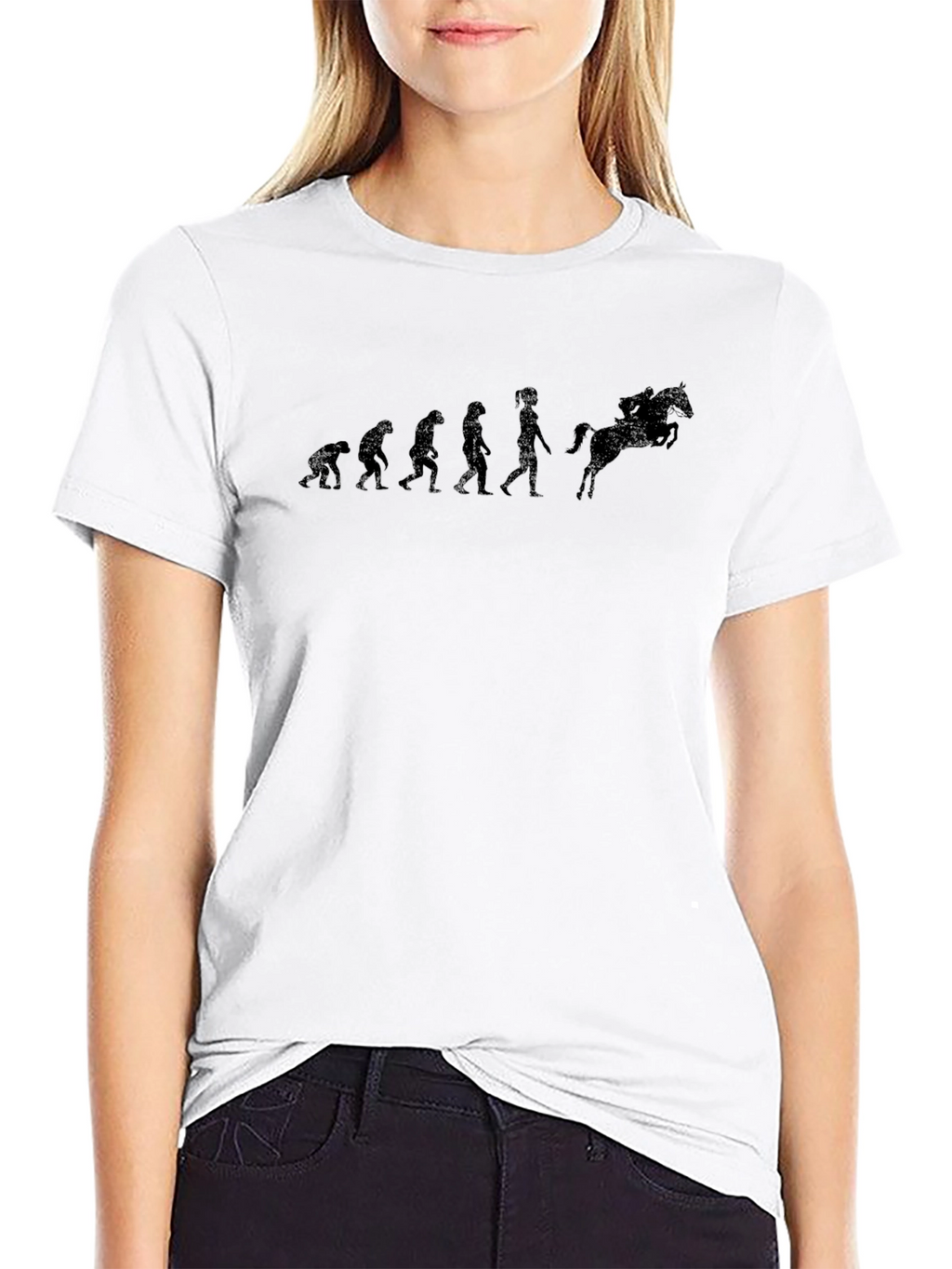 Equestrian Evolution Graphic Tee - Black