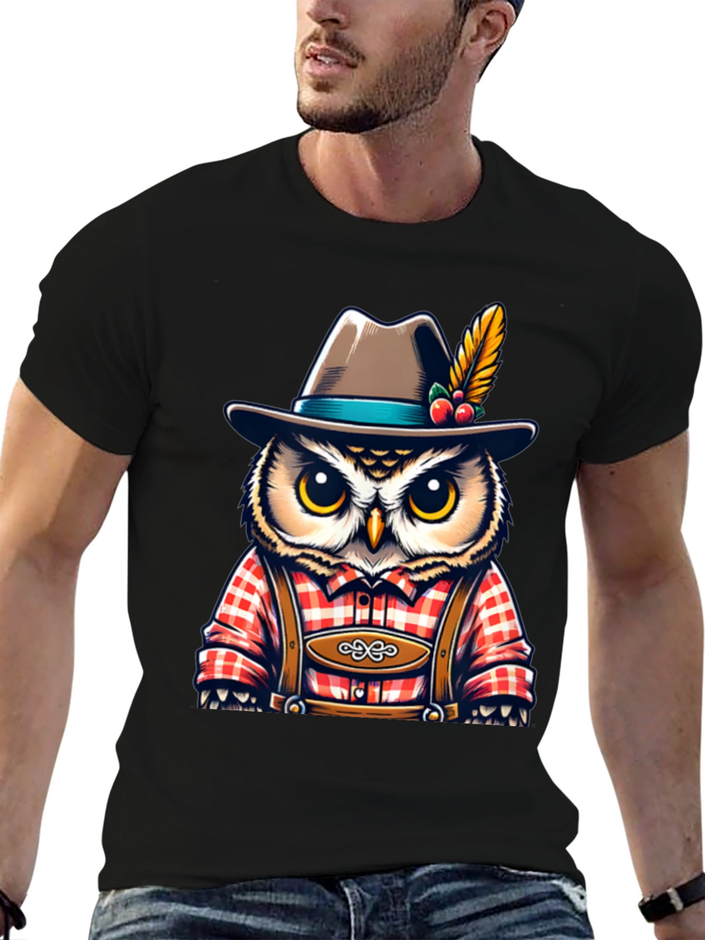 Owl Oktoberfest T-Shirt - Bavarian Style
