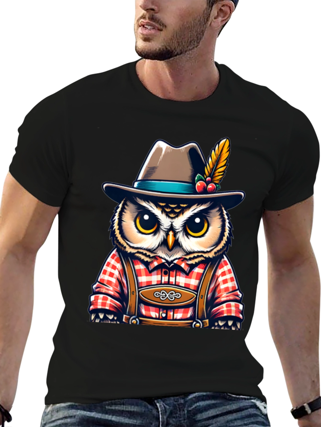 Owl Oktoberfest T-Shirt - Bavarian Style