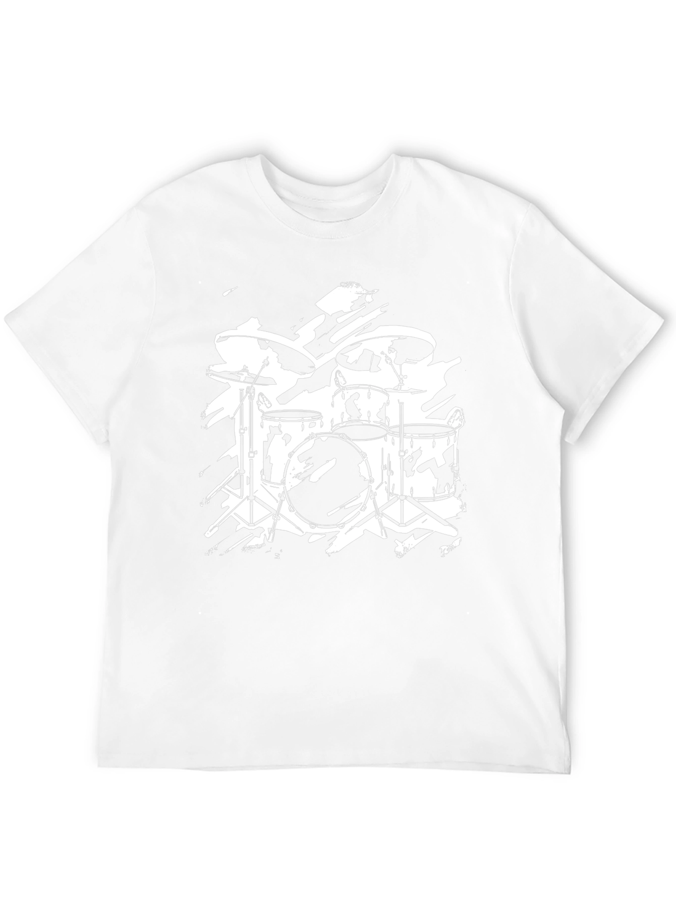 Drum Kit Graphic T-Shirt - Rock Band Style