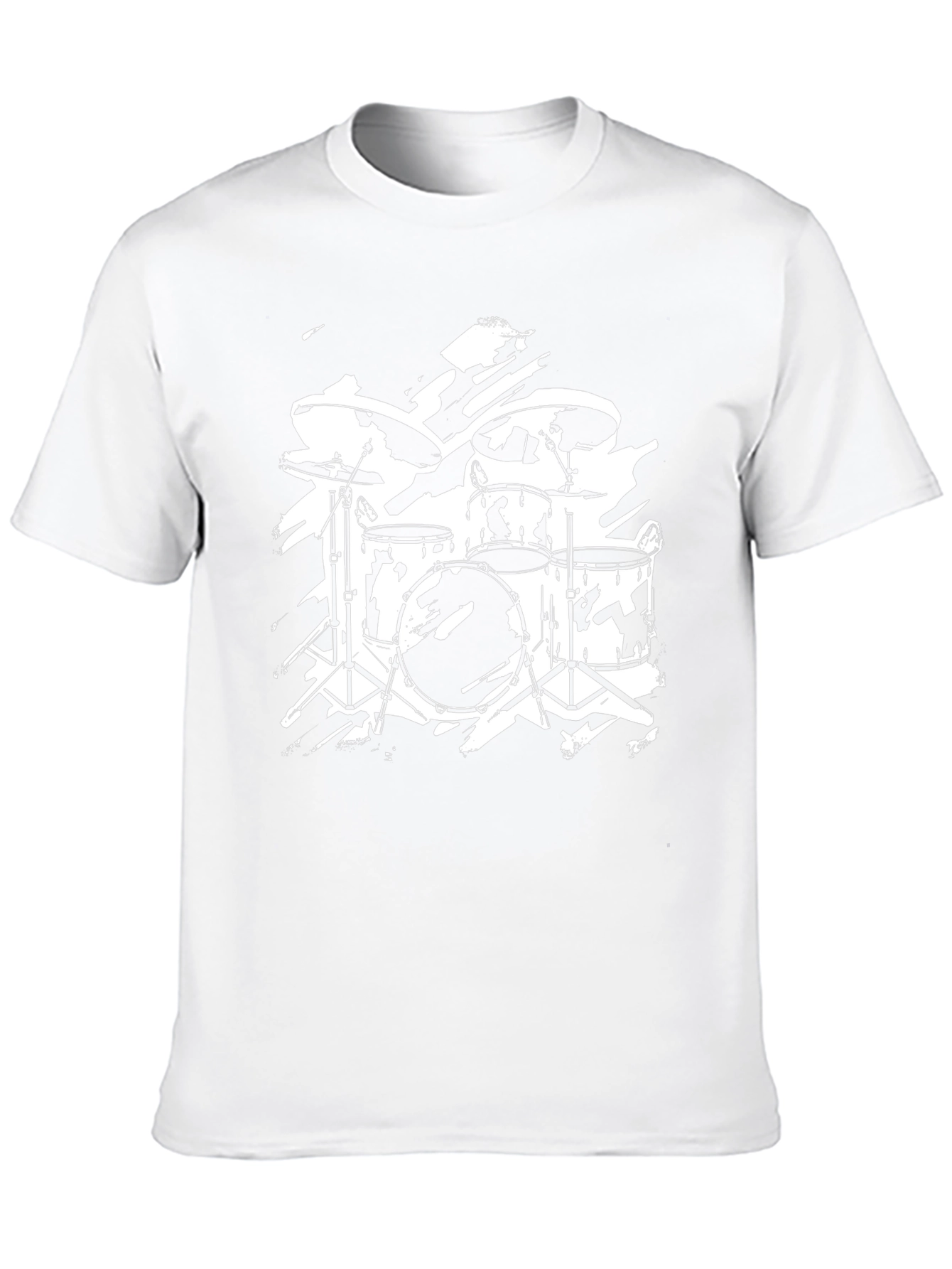 Drum Kit Graphic T-Shirt - Rock Band Style