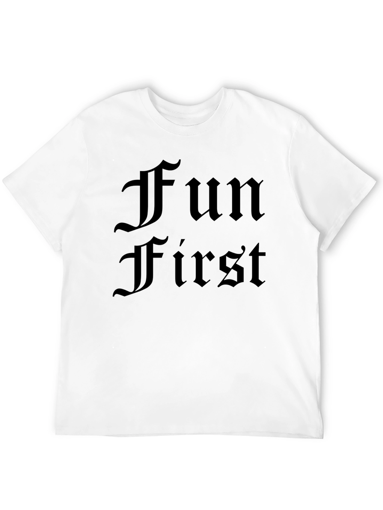 Fun First Black T-Shirt