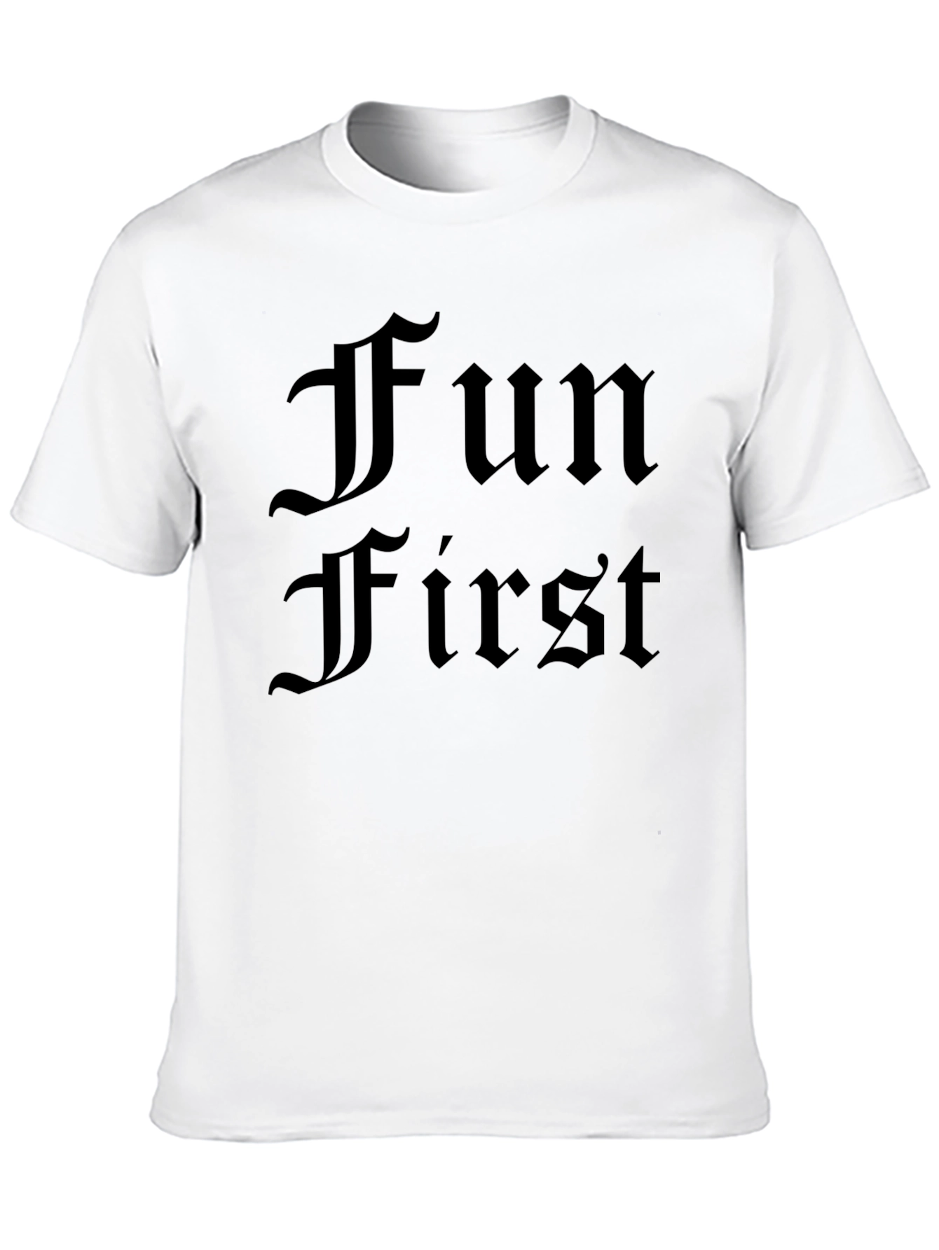 Fun First Black T-Shirt