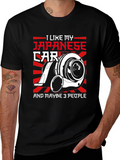 Japanese Car & Maybe 3 People Black T-Shirt