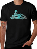Go Karting T-Shirt - Black Cotton Tee