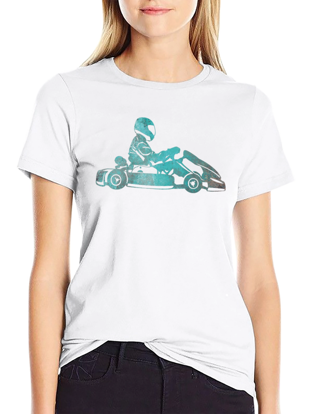 Go Karting T-Shirt - Black Cotton Tee
