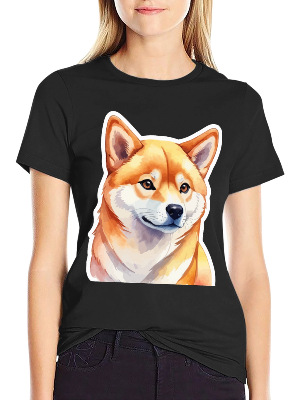 Shiba Inu Dog Graphic Tee - Soft Cotton Blend