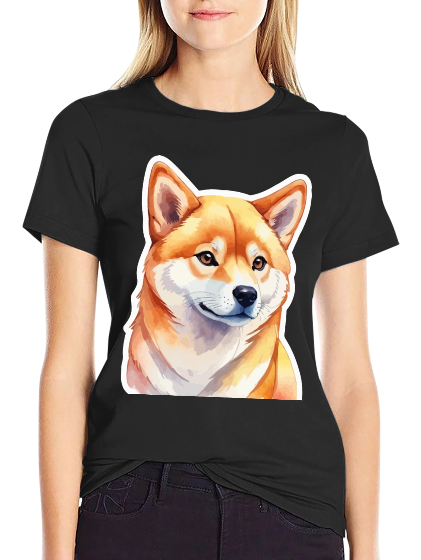 Shiba Inu Dog Graphic Tee - Soft Cotton Blend