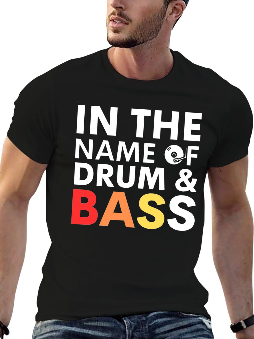 Drum & Bass Graphic T-Shirt - Music Lover Tee