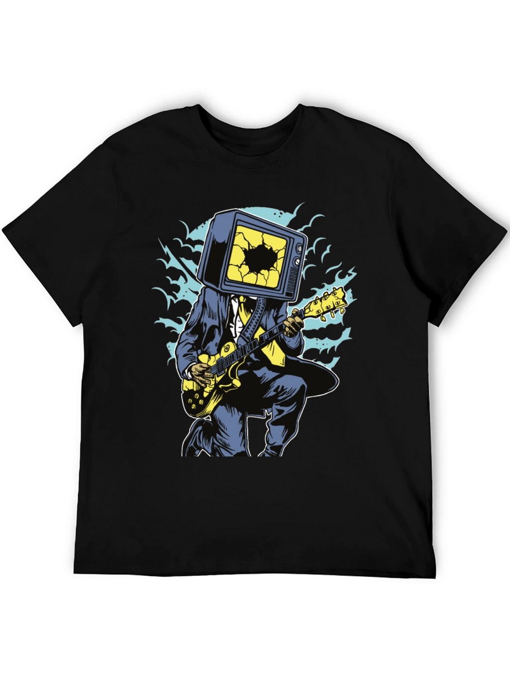 Cool Graphic Tee - TV Head Guitarist