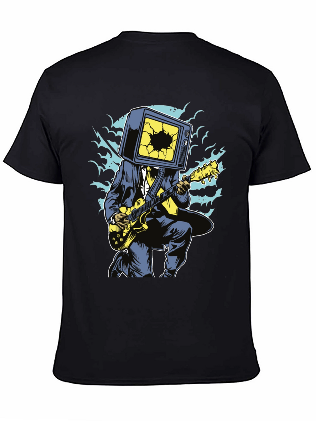 Cool Graphic Tee - TV Head Guitarist