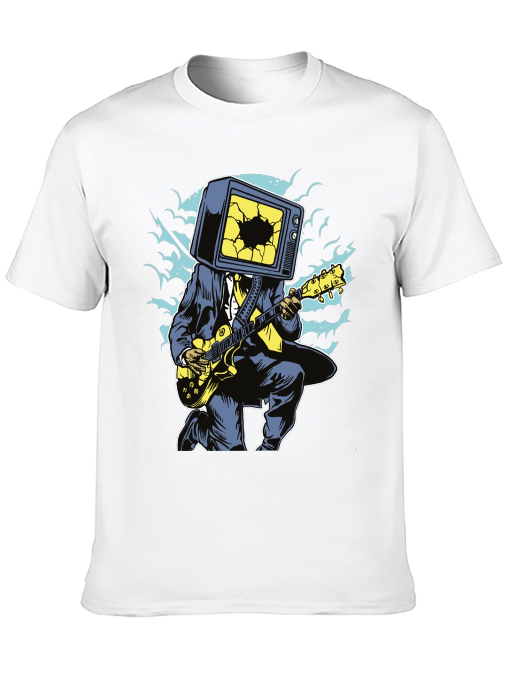 Cool Graphic Tee - TV Head Guitarist
