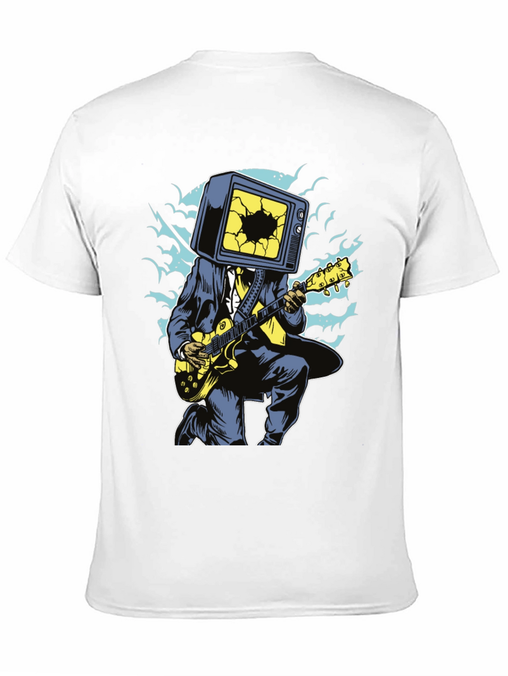Cool Graphic Tee - TV Head Guitarist