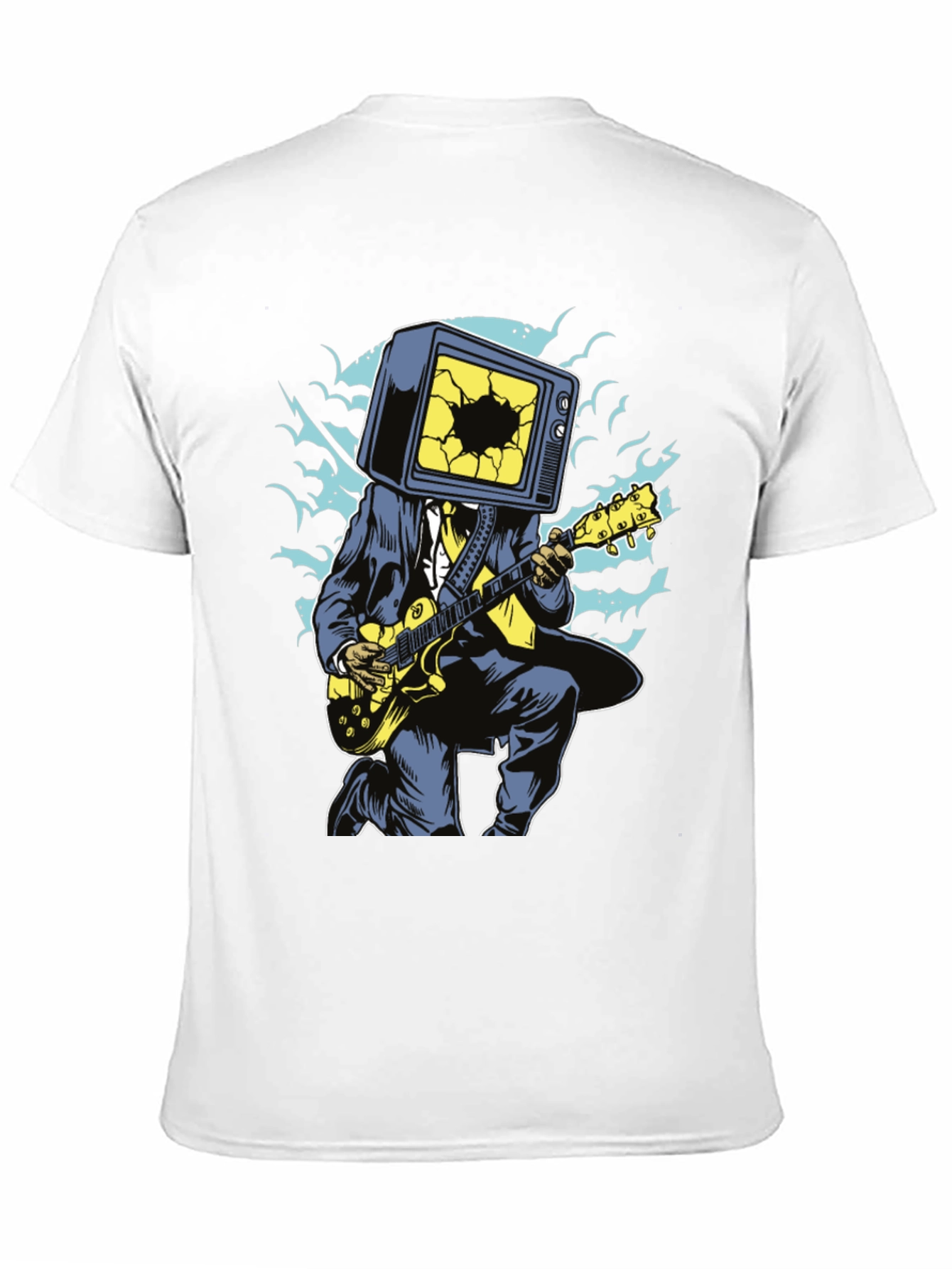 Cool Graphic Tee - TV Head Guitarist