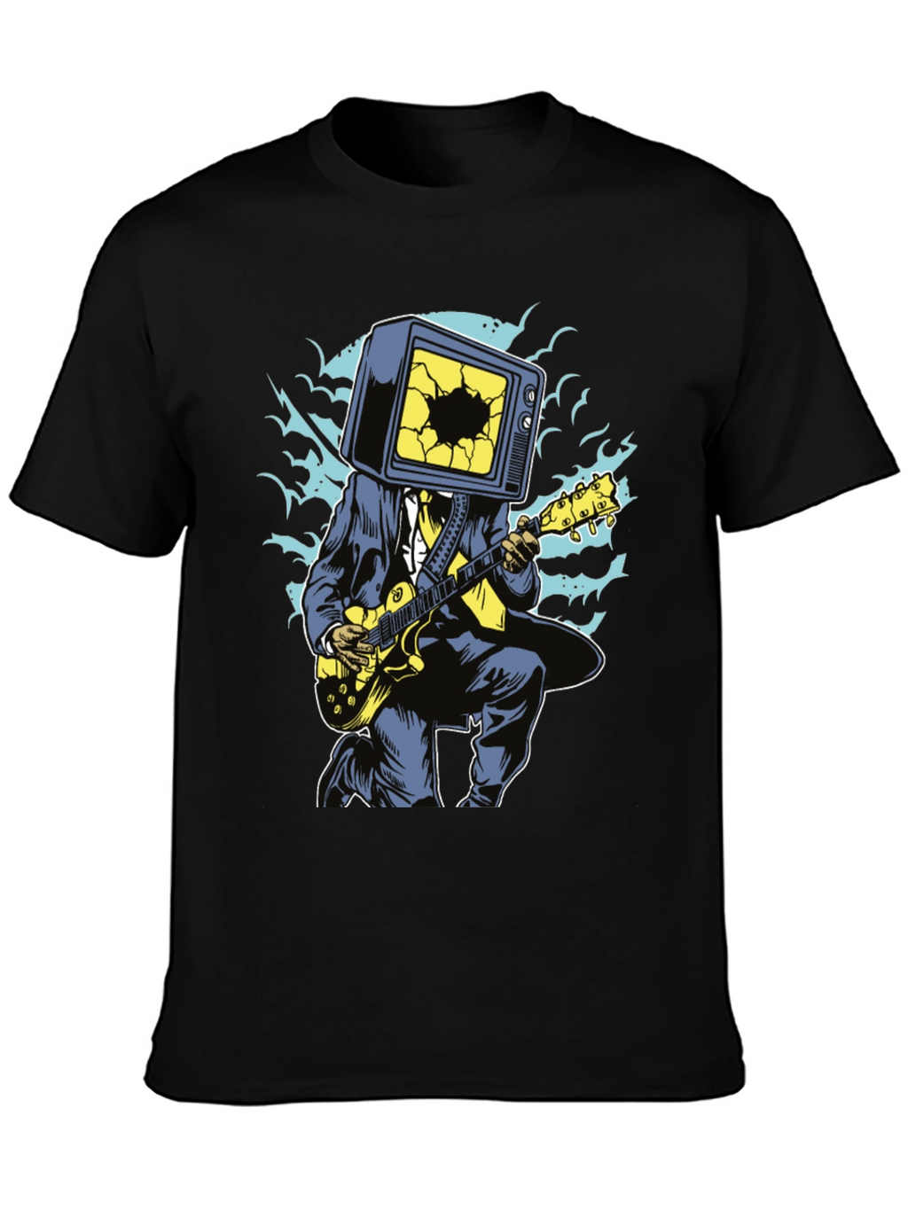 Cool Graphic Tee - TV Head Guitarist