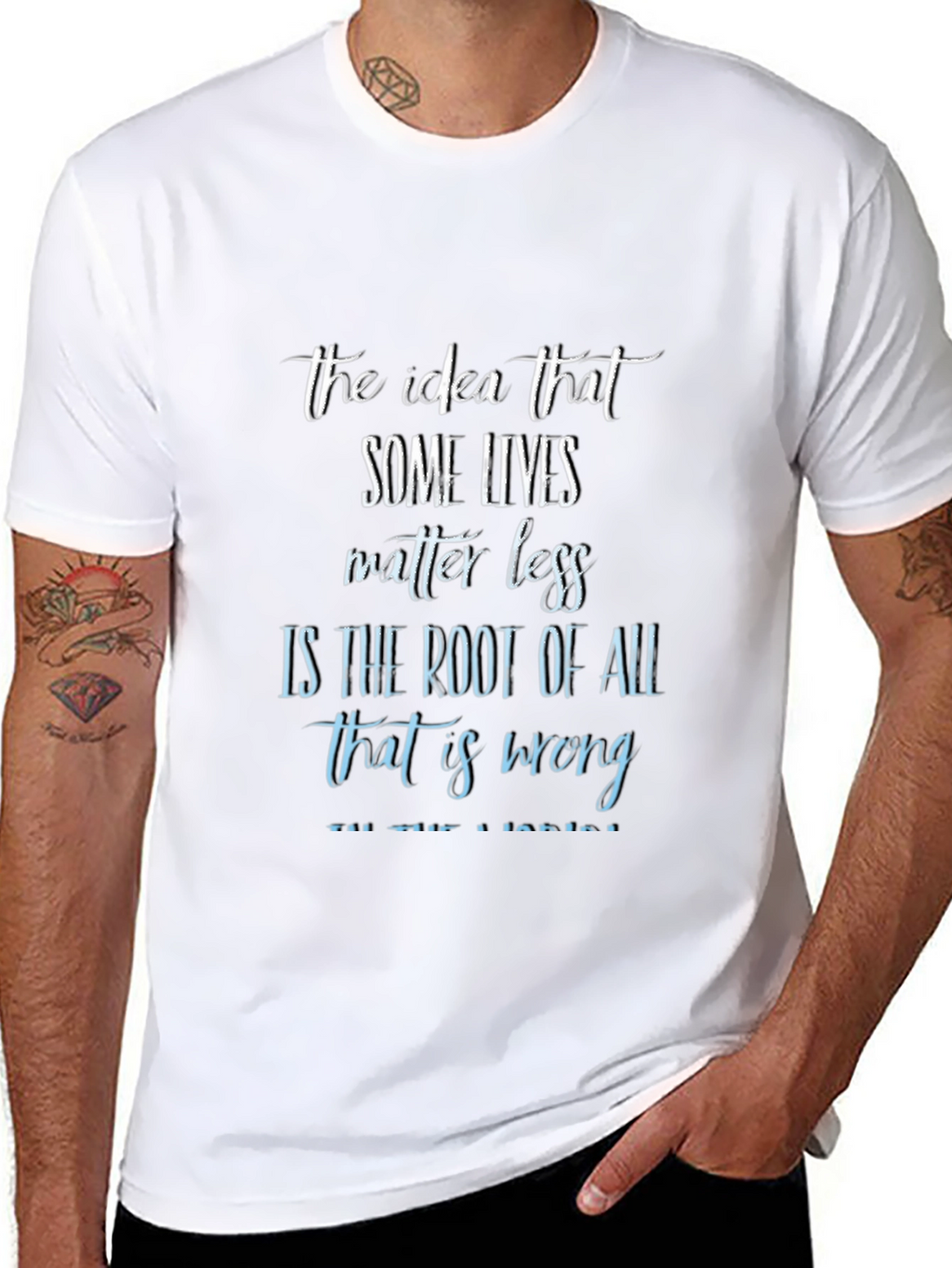 Inspirational Graphic Tee: Some Lives Matter Less