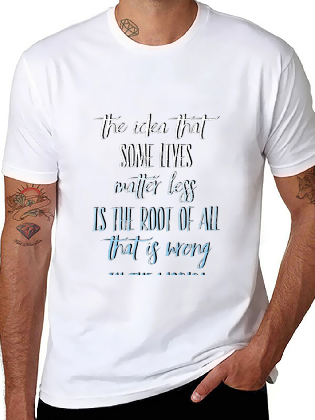 Inspirational Graphic Tee: Some Lives Matter Less