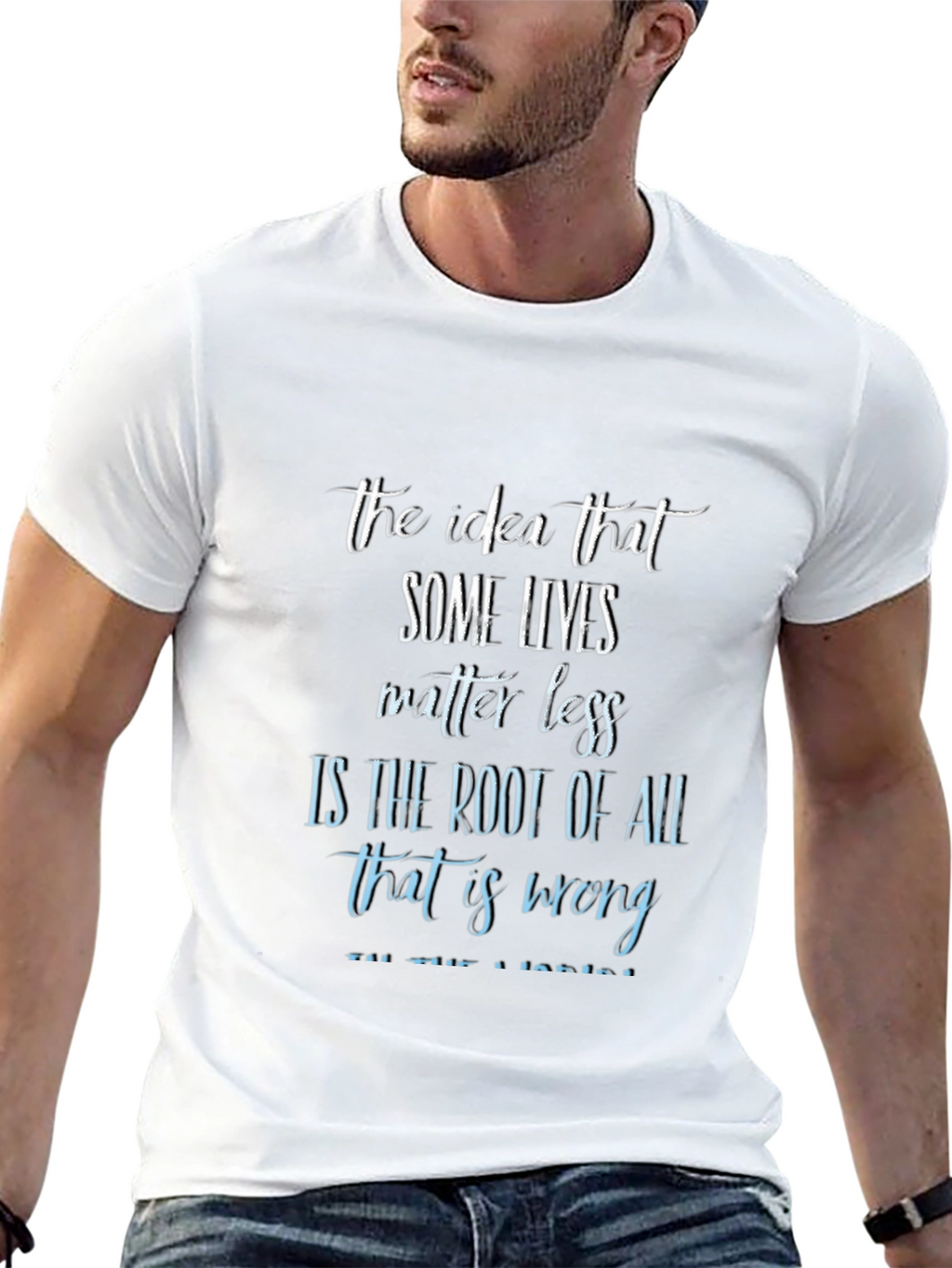 Inspirational Graphic Tee: Some Lives Matter Less