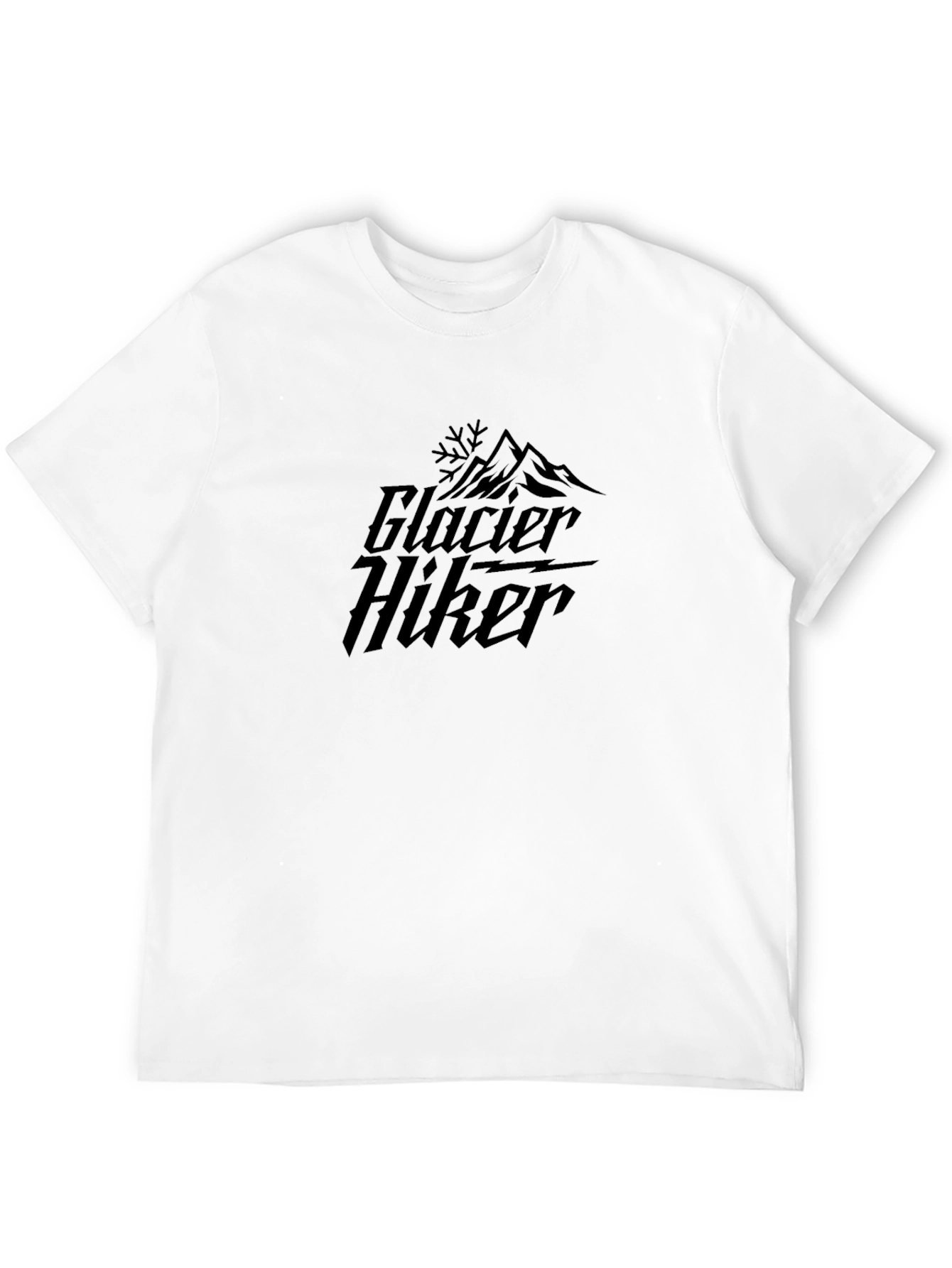Glacier Hiker Graphic T-Shirt - Black