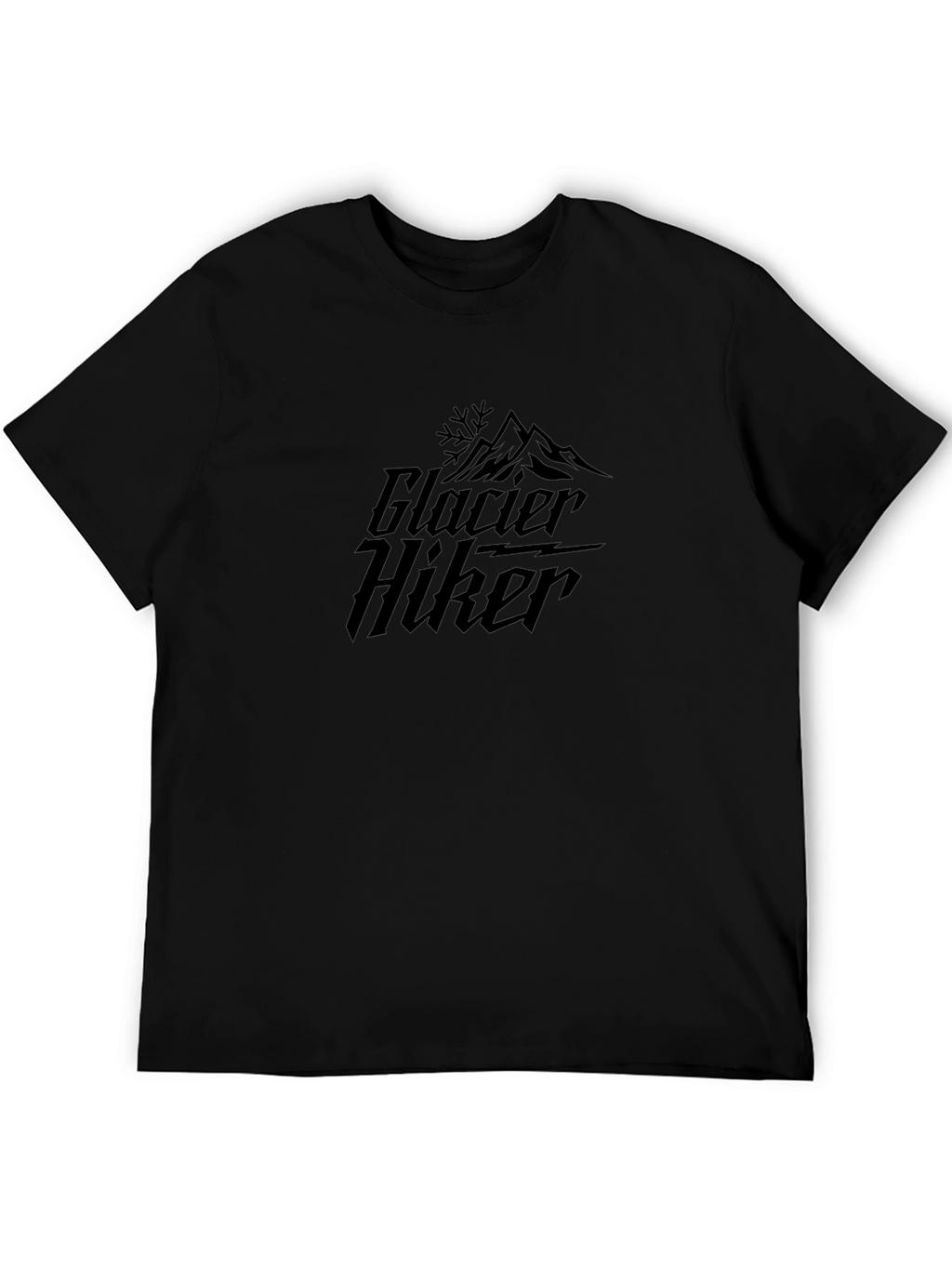 Glacier Hiker Graphic T-Shirt - Black