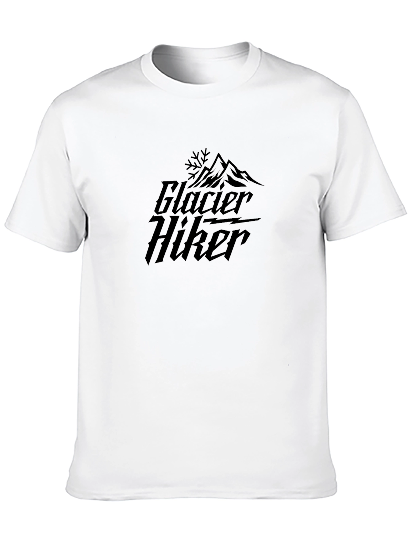 Glacier Hiker Graphic T-Shirt - Black