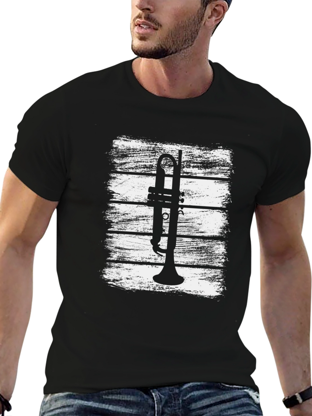 Trumpet Graphic Tee - Music Lovers T-Shirt