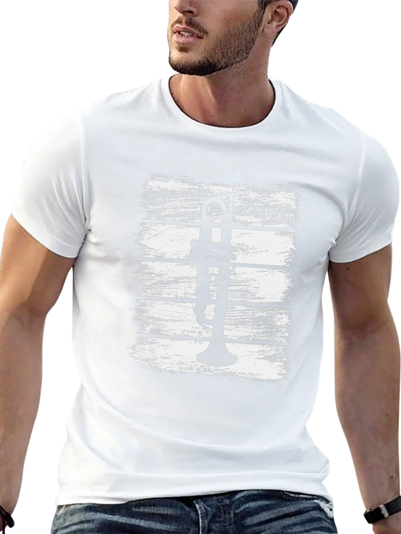 Trumpet Graphic Tee - Music Lovers T-Shirt