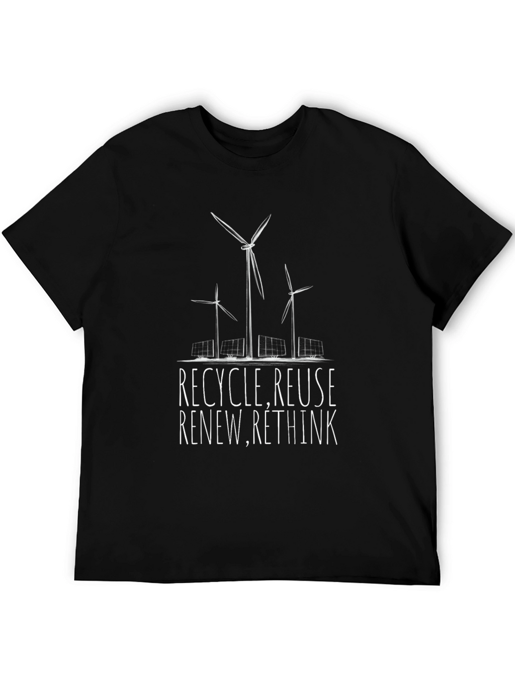 Eco-Friendly Graphic Tee - Recycle Reuse Renew