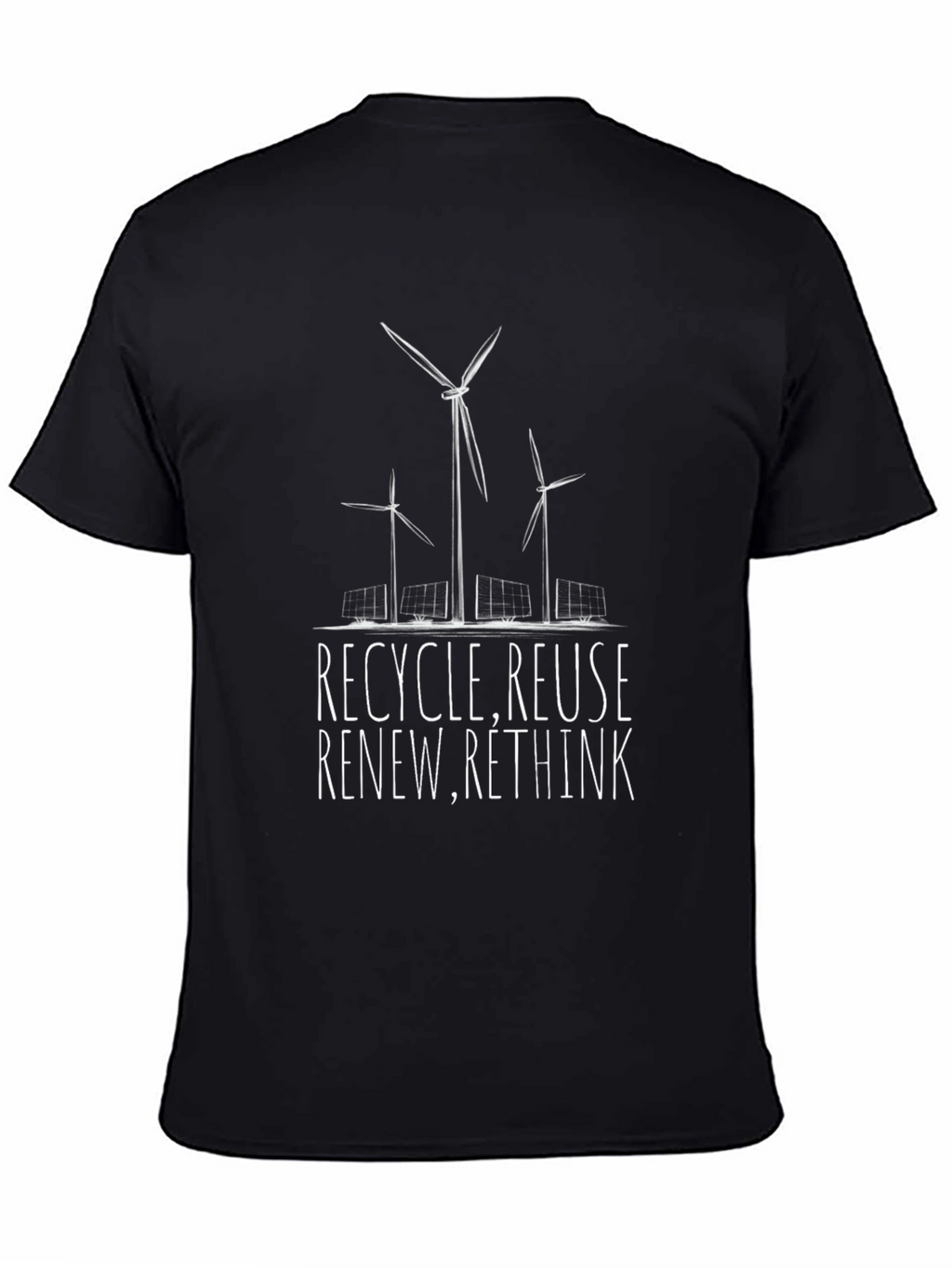 Eco-Friendly Graphic Tee - Recycle Reuse Renew