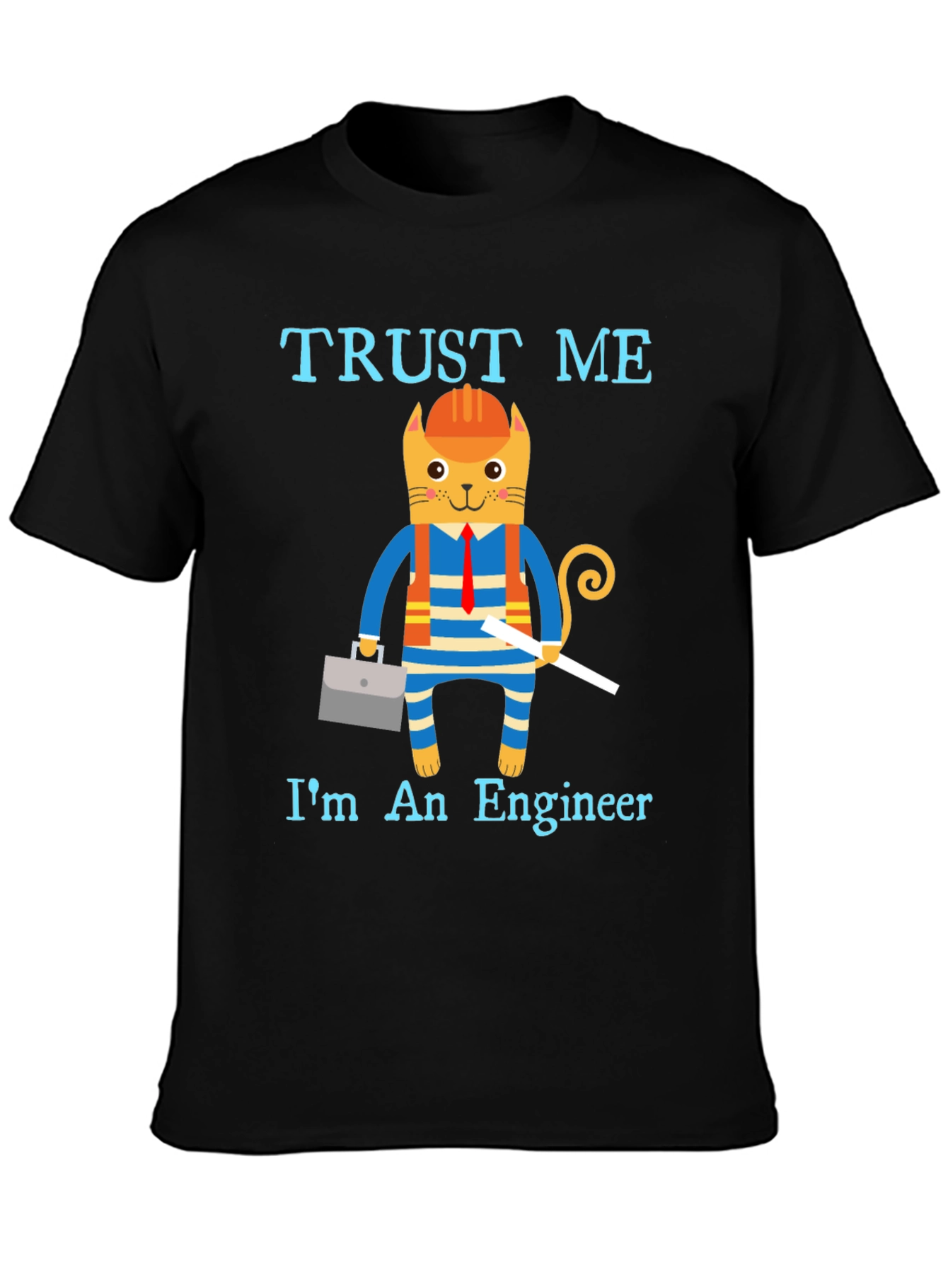 Trust Me Im an Engineer Funny Cat T-Shirt